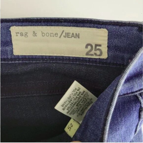 Rag & Bone Women Blue 9 High Rise Skinny Leggings Jeans Size 25 - Picture 10 of 11